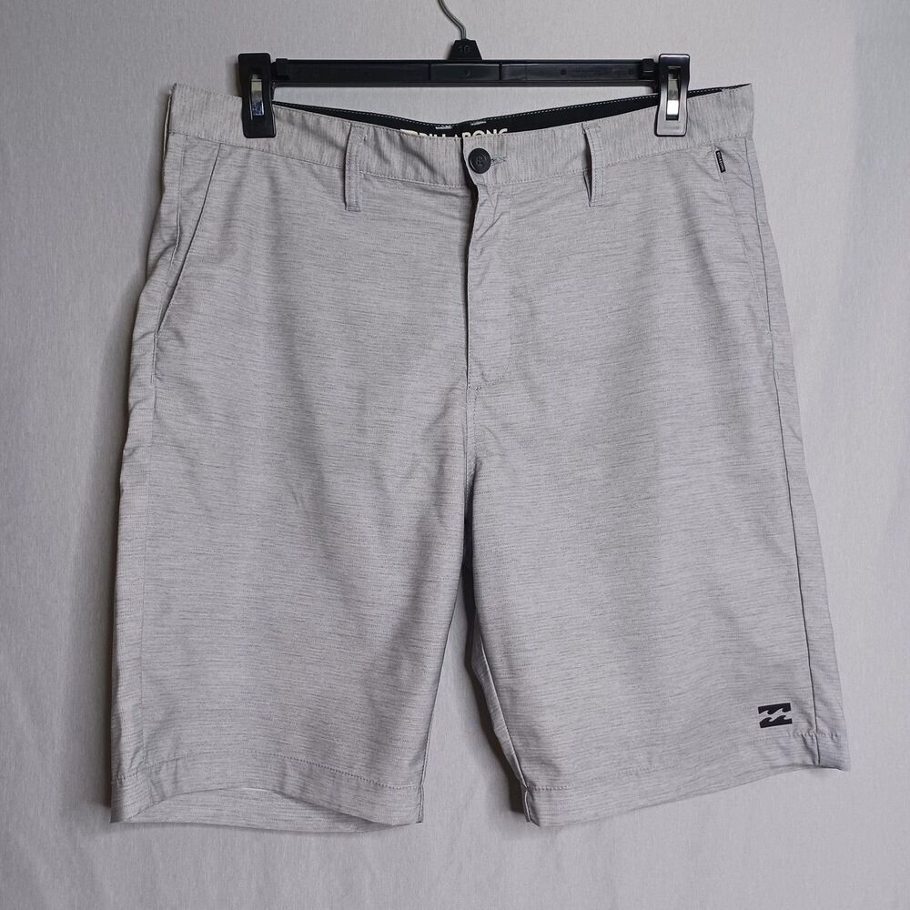 Billabong Submersibles Shorts Mens 36 Gray Hybrid Surf Swim Quick Dry Beach Sun
